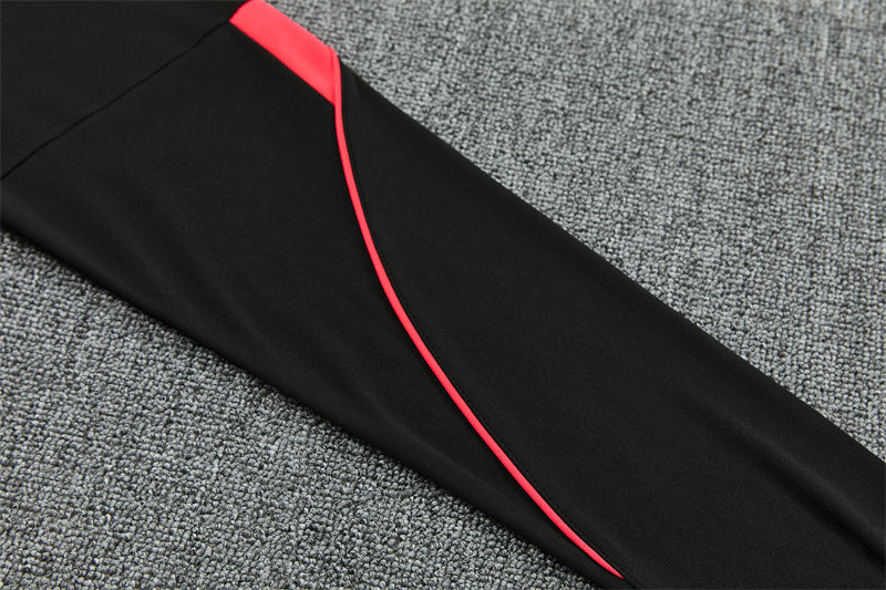 2026/2027 Brazil Black Red Half-Pull Tracksuit