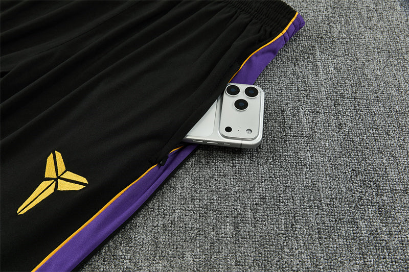 2026/2027 Barcelona White Purple Kobe Half-Pull Tracksuit