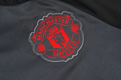 2024/2025 Manchester United Half-Pull Tracksuit Black