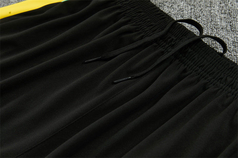 2026/2027 Brazil Green Black Half-Pull Tracksuit