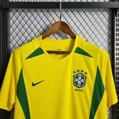 2002 Retro Brazil Soccer Jersey Home