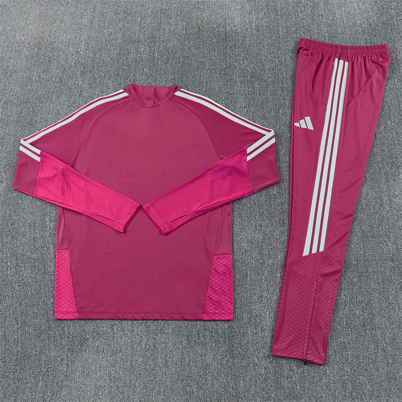 2026/2027 Real Madrid Red Pink Half-Pull Tracksuit