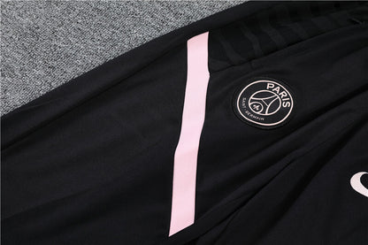 2021/2022 Psg Paris Saint-Germain Half-Pull Tracksuit Black