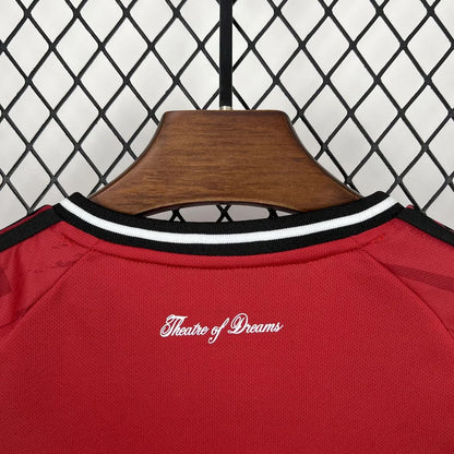 2025/2026 Manchester United Home Football Shirt Kids Size