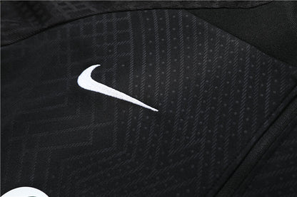 2022/2023 PSG Paris Saint-Germain Full Black Half-Pull Tracksuit