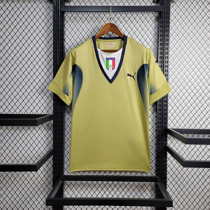 2006 Retro Italy Goalkeeper Gold Soccer Shirt