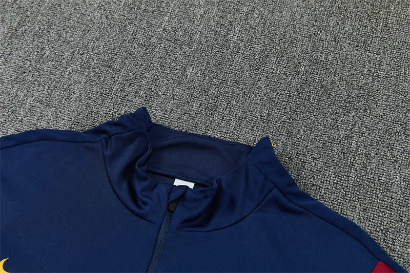2026/2027 Barcelona Red Blue Half-Pull Tracksuit