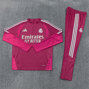2026/2027 Real Madrid Red Pink Half-Pull Tracksuit