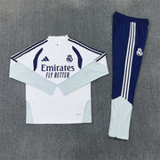 2026/2027 Real Madrid White Half-Pull Tracksuit