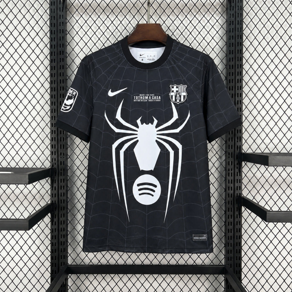 2026/2027 Barcelona X Spiderman Black Football Shirt
