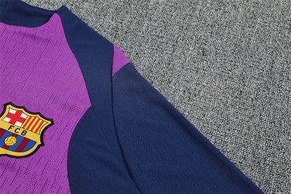 2025/2026 Barcelona Purple Half-Pull Tracksuit