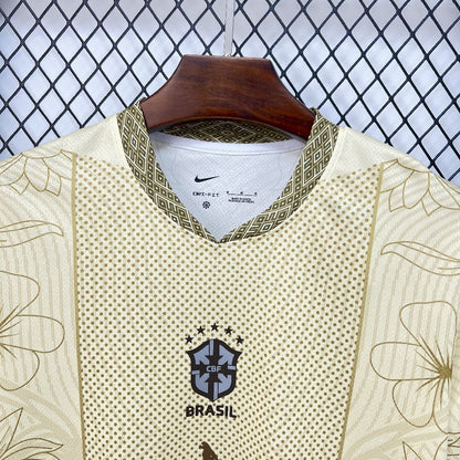 2026 Brazil Arara Gold Special Edition Football Shirt