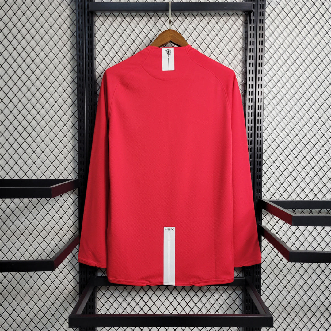 2007/2008 Retro Manchester United long Sleeve Home Football Shirt