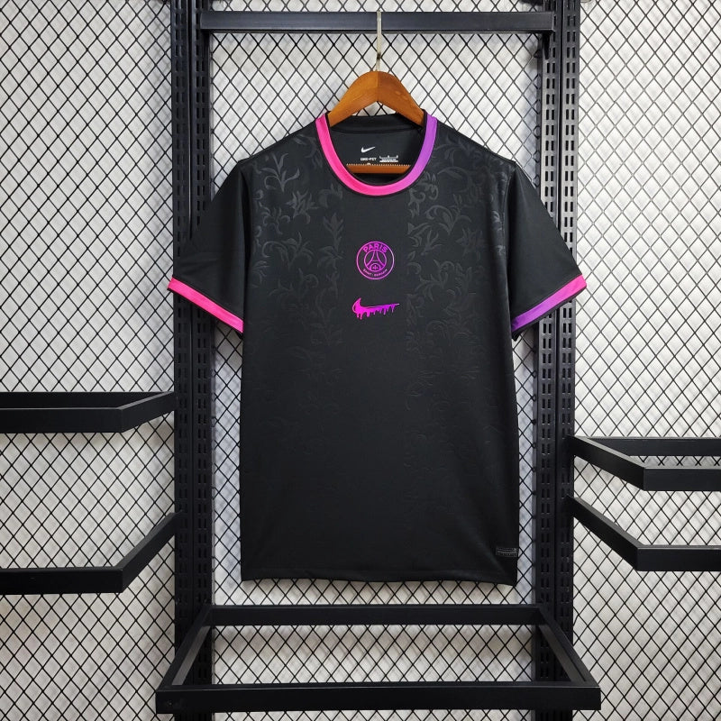 2025/2026 PSG Paris Saint-Germain Drip Noir Football Shirt