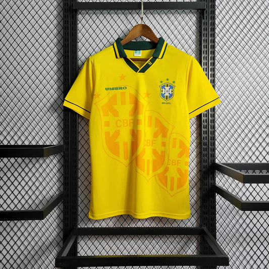 1994 Retro Brazil Soccer Jersey Home