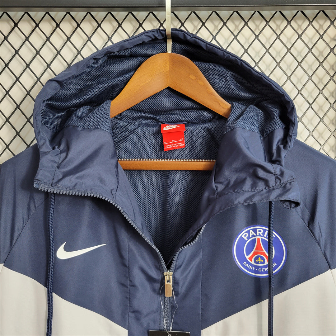 2022/2023 PSG Windbreaker Blue And White