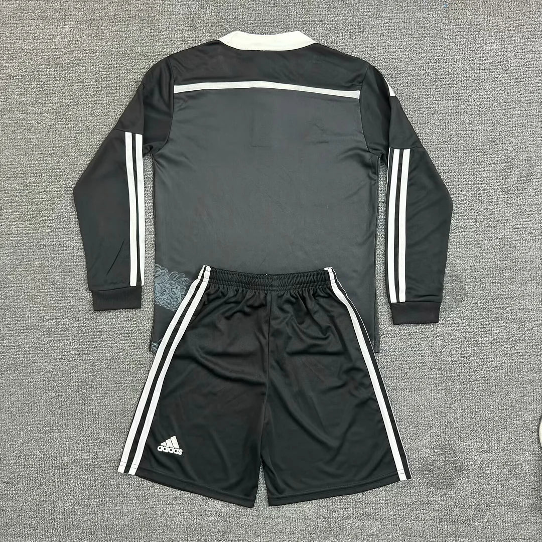 2014/2015 Retro Long Sleeve Real Madrid Third Away Football Shirt Kids Size