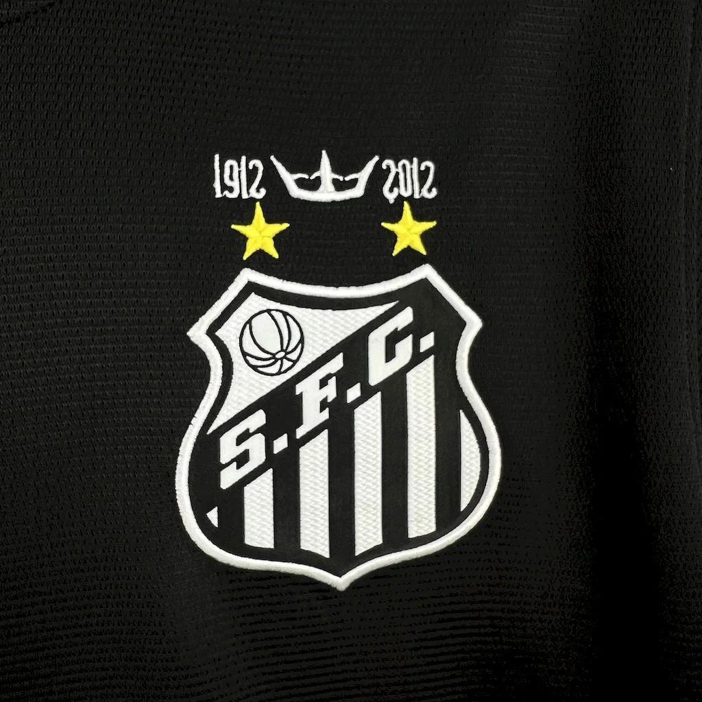 2011/2012 Retro Santos Away Black Football Shirt