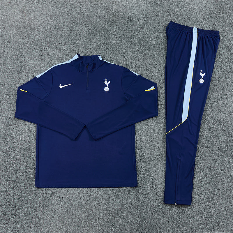 2026/2027 Tottenham Navy Blue Half-Pull Tracksuit