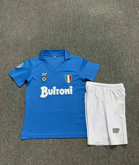 1987/1988 Retro Napoli Home Soccer Jersey Kids 1:1 Thai Quality