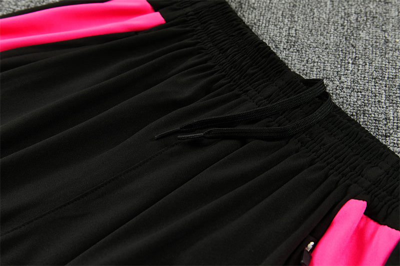 2026/2027 Portugal Black Pink Half-Pull Tracksuit