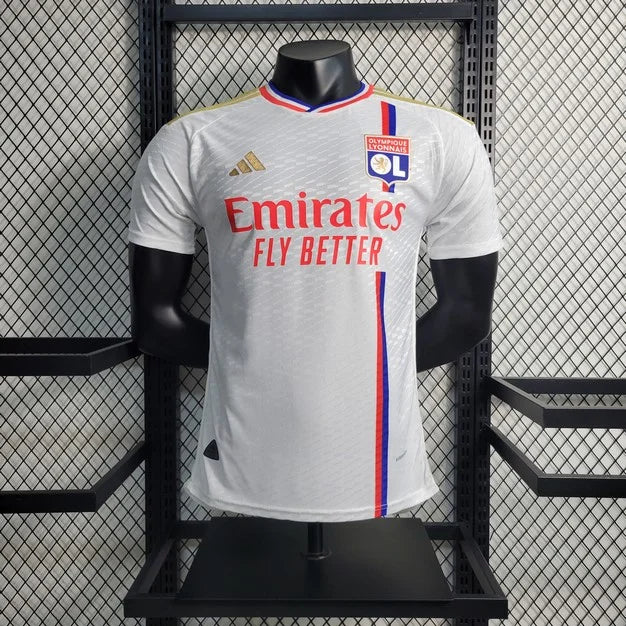 2023/2024 Lyon Home Football Shirt - Player Version