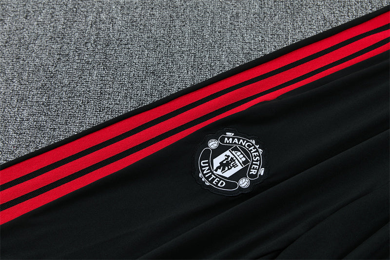 2026/2027 Manchester United Black Half-Pull Tracksuit