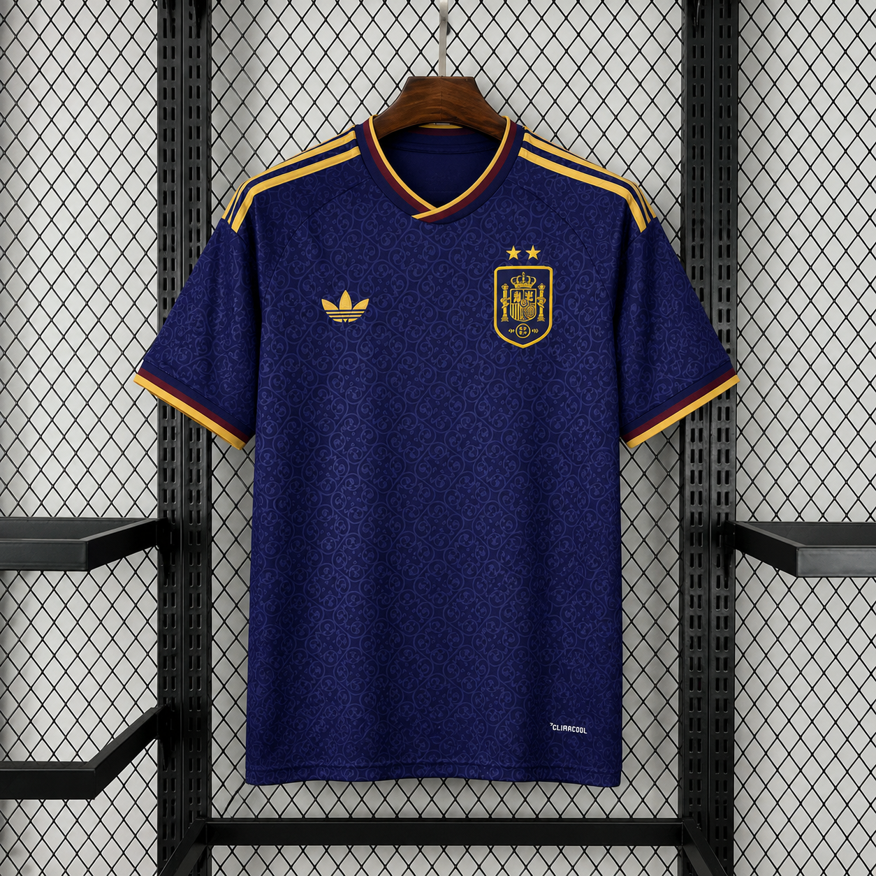 2026  Spain 2 Stars Blue  Football Jersey