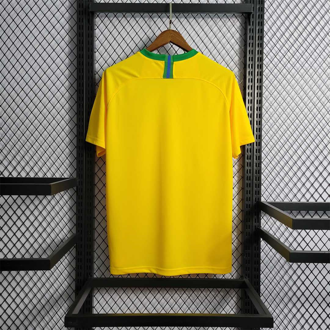 2018 Retro Brazil Football Jersey Home