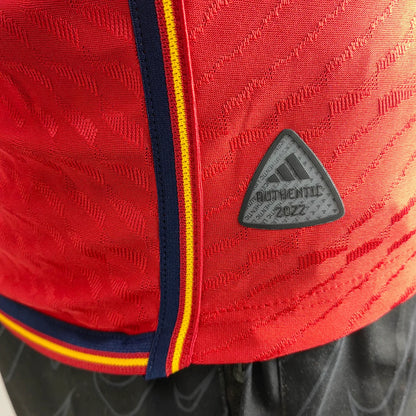 2022 FIFA World Cup Spain Home Soccer Shirt - Player Version