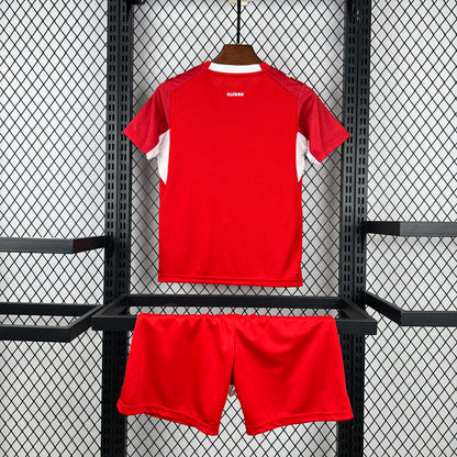 2026 Switzerland Home World Cup Football Jersey Kids Size