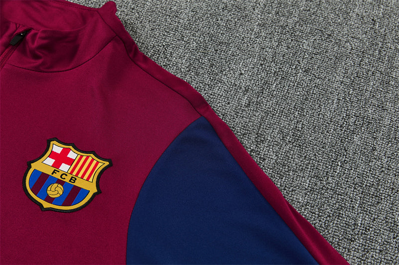 2026/2027 Barcelona Red Half-Pull Tracksuit