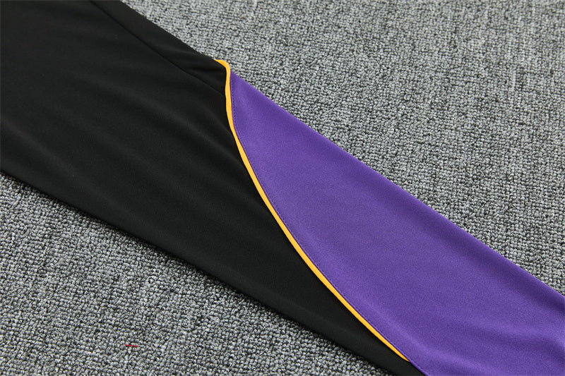 2026/2027 Barcelona Black Purple Half-Pull Tracksuit
