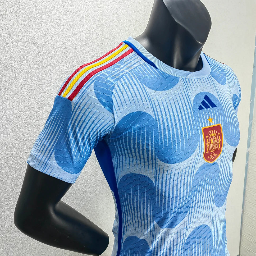 2022 FIFA World Cup Spain Away Soccer Shirt - Player Version