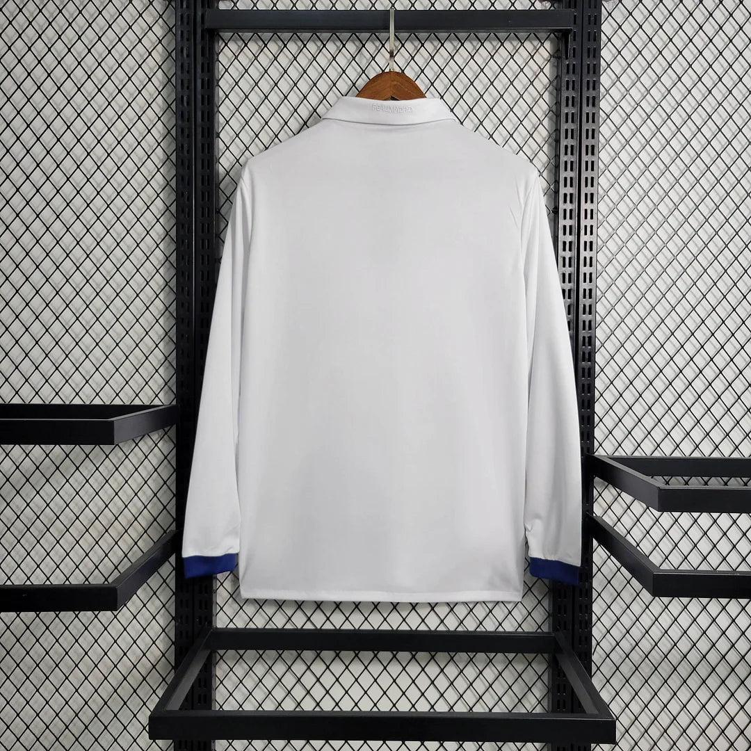2016/2017 Retro Long Sleeve Real Madrid Home Football Shirt 1:1 Thai Quality
