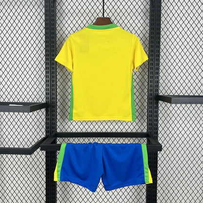 2025 Brazil Home Football Shirt Kids Size