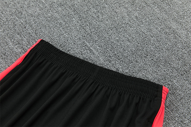 2026/2027 Brazil Black Red Half-Pull Tracksuit