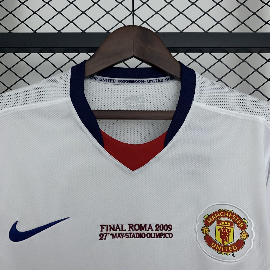 2008/2009 Retro Manchester United long Sleeve Away Champions League Final Football Shirt