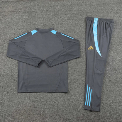 2024 Argentina Half-Pull Tracksuit  Grey 1:1 Thai Quality