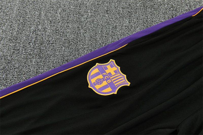 2026/2027 Barcelona White Purple Kobe Half-Pull Tracksuit