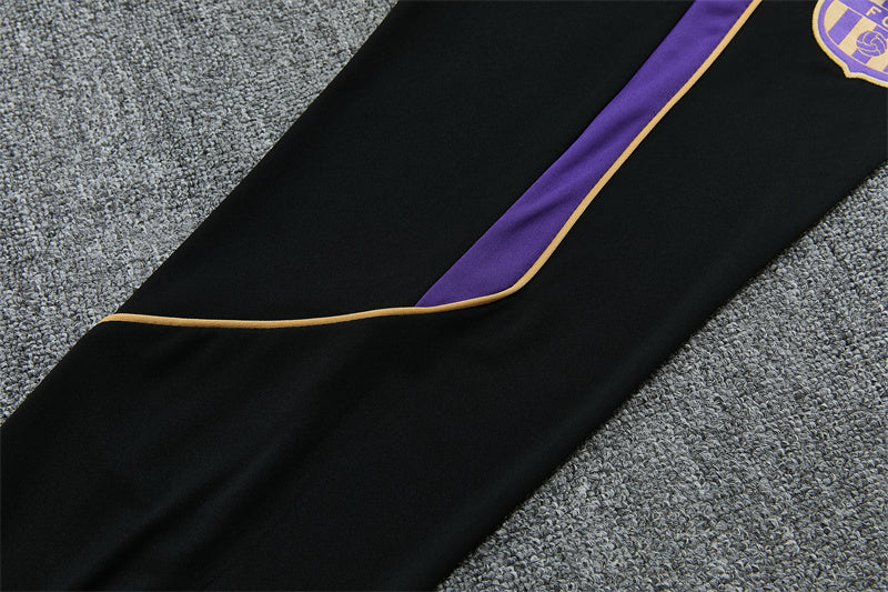 2026/2027 Barcelona Yellow Kobe Half-Pull Tracksuit