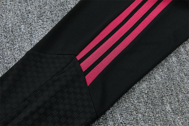 2026/2027 Real Madrid Black Pink Half-Pull Tracksuit