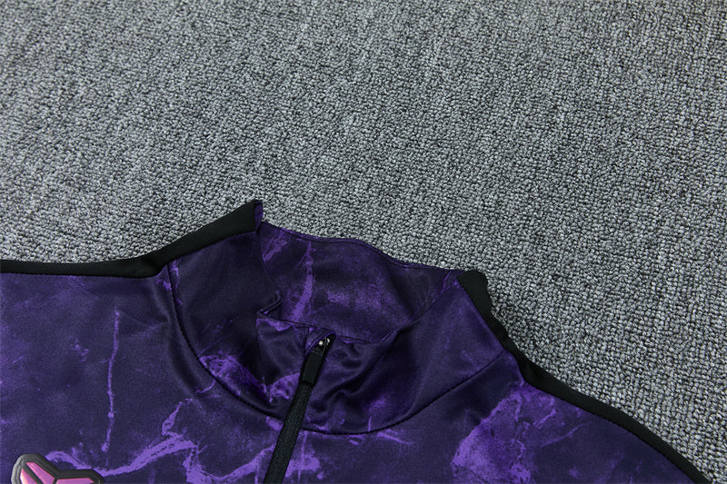 2026/2027 Barcelona Purple Kobe Half-Pull Tracksuit