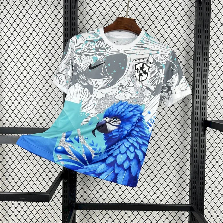 2026 Brazil Special Edition Blue Parrot  Football Jersey