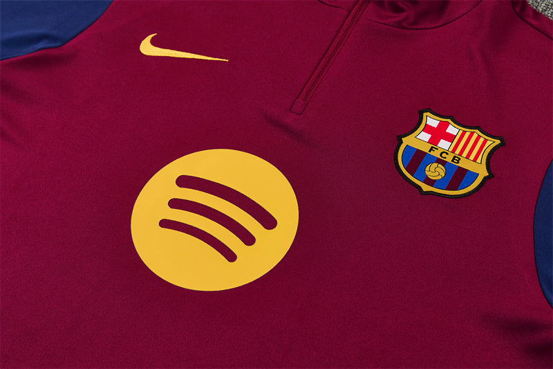 2026/2027 Barcelona Red Half-Pull Tracksuit