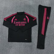 2026/2027 Real Madrid Black Pink Half-Pull Tracksuit