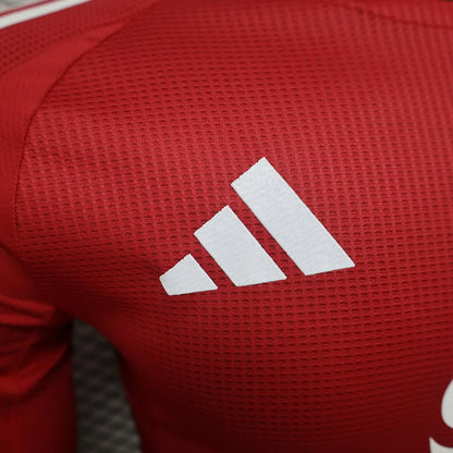 2024/2025 Long Sleeve Player Version Manchester United Home Football Shirt 1:1 Thai Quality