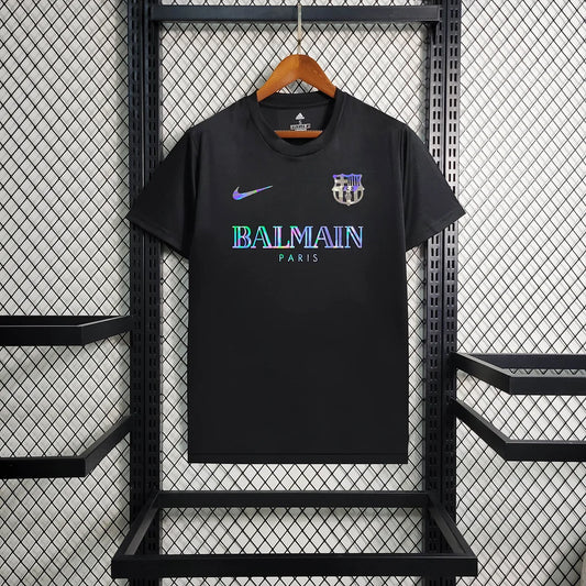 2024/2025 Barcelona Black Balmain Shirt