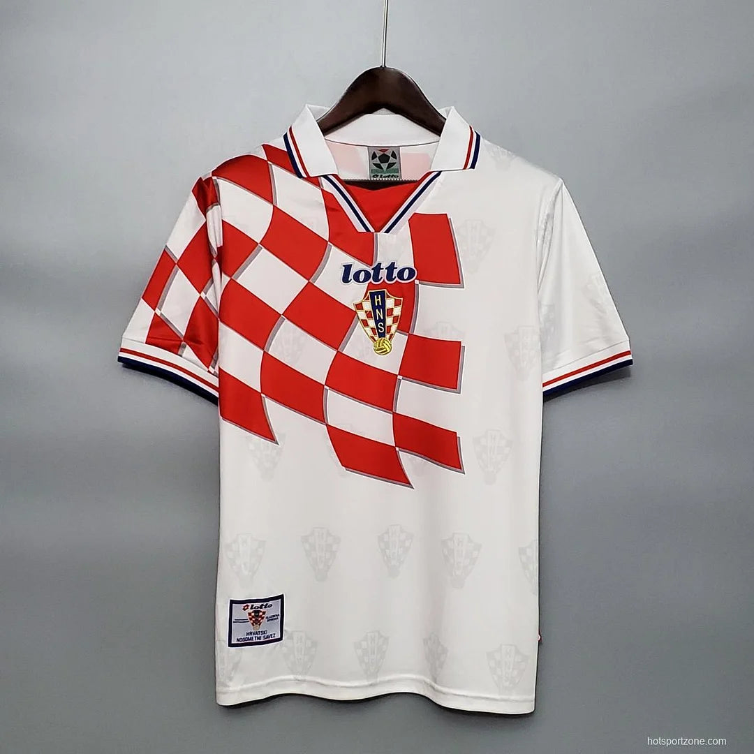1998 Retro FIFA World Cup Croatia Home Soccer Shirt