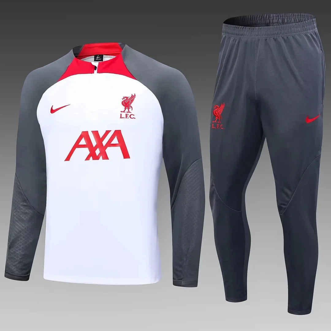 2023/2024 Liverpool Half-Pull Tracksuit Grey 1:1 Thai Quality